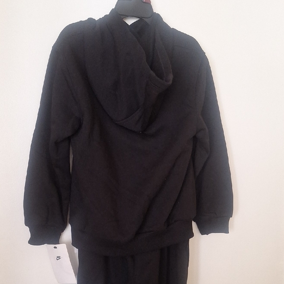 Nike Kids Black Jogger Set with White Logo - Picture 2 of 4